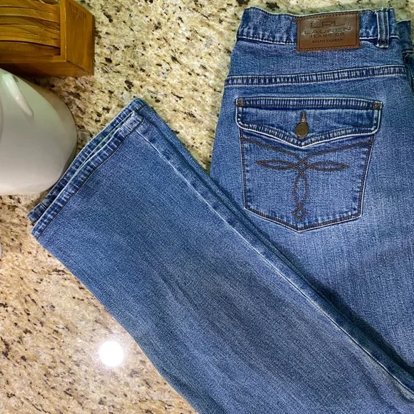 Vintage Ralph Lauren LRL Classic Fit Mom Jeans 12 short 29” inseam - Picture 3 of 8